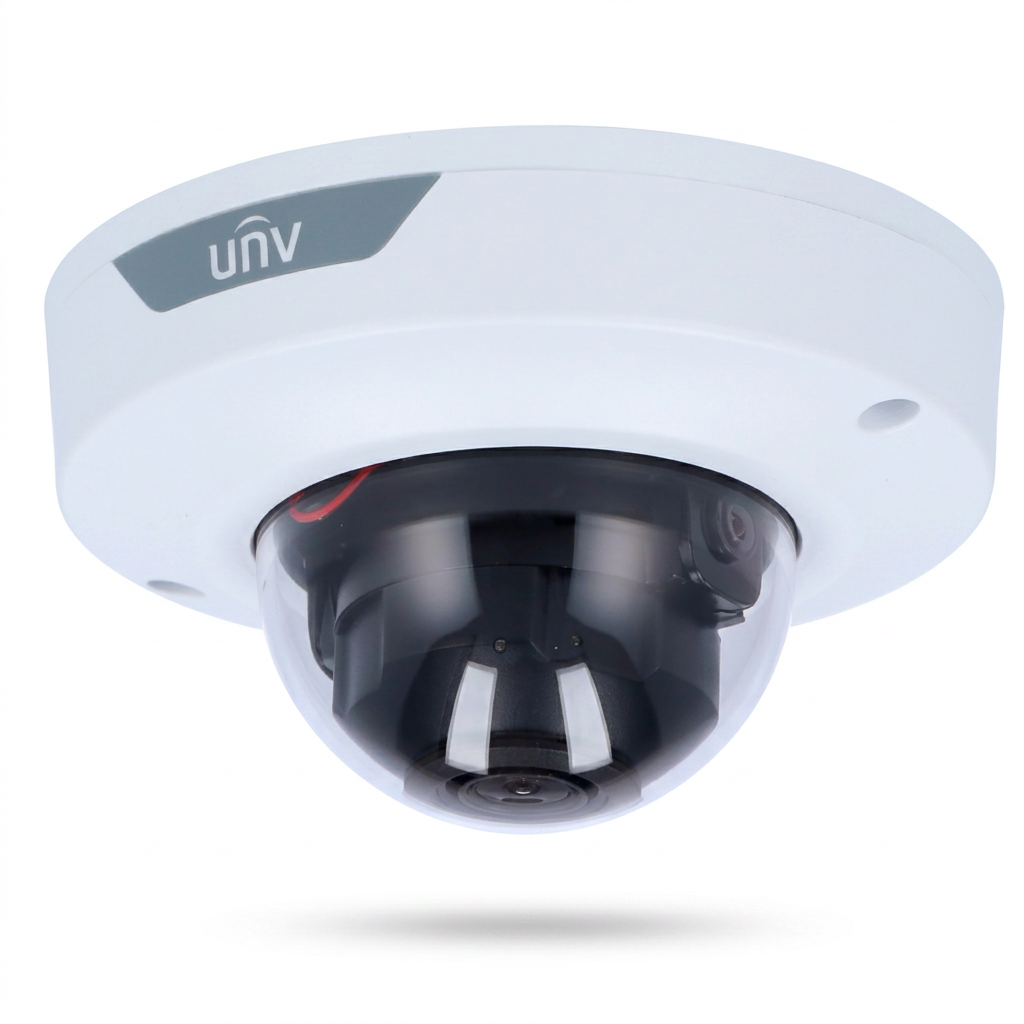 Caméra dôme IP, intérieur-extérieur, 4 MP, objectif 2.8 mm, IR 30 m