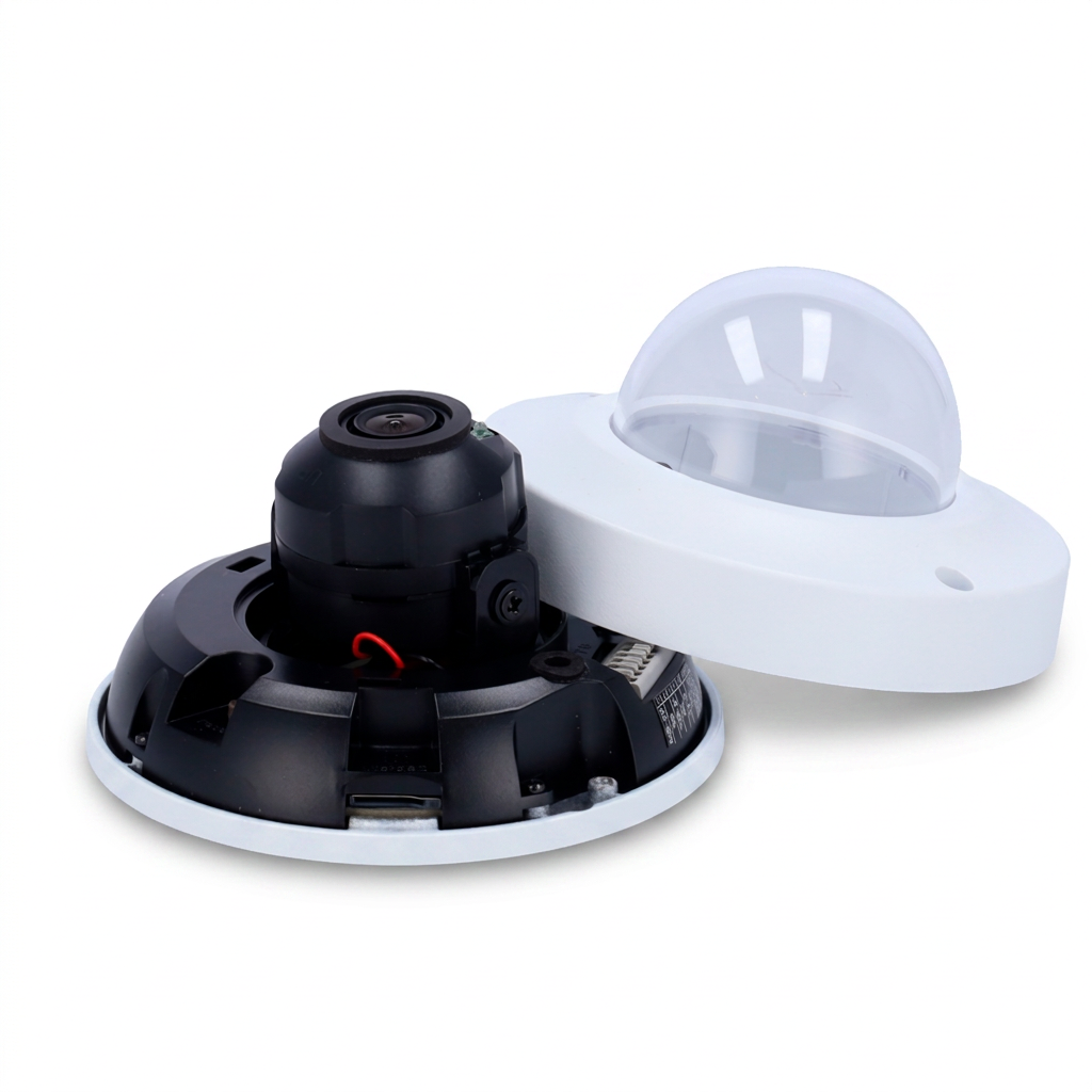 Caméra dôme IP, intérieur-extérieur, 4 MP, objectif 2.8 mm, IR 30 m