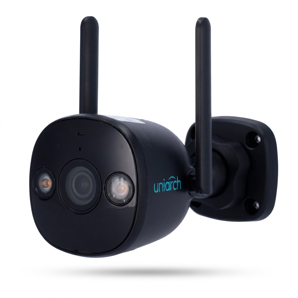 Caméra IP extérieure, 5Mpx, Wi-Fi, double éclairage, IP67, Noir