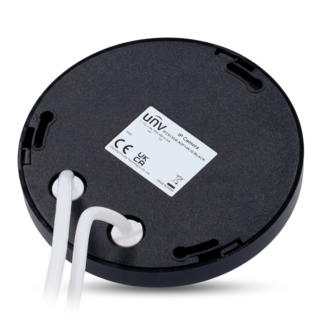 Caméra IP fisheye, intérieur, 5 MP, vision 360°, infrarouge 10m, Noir
