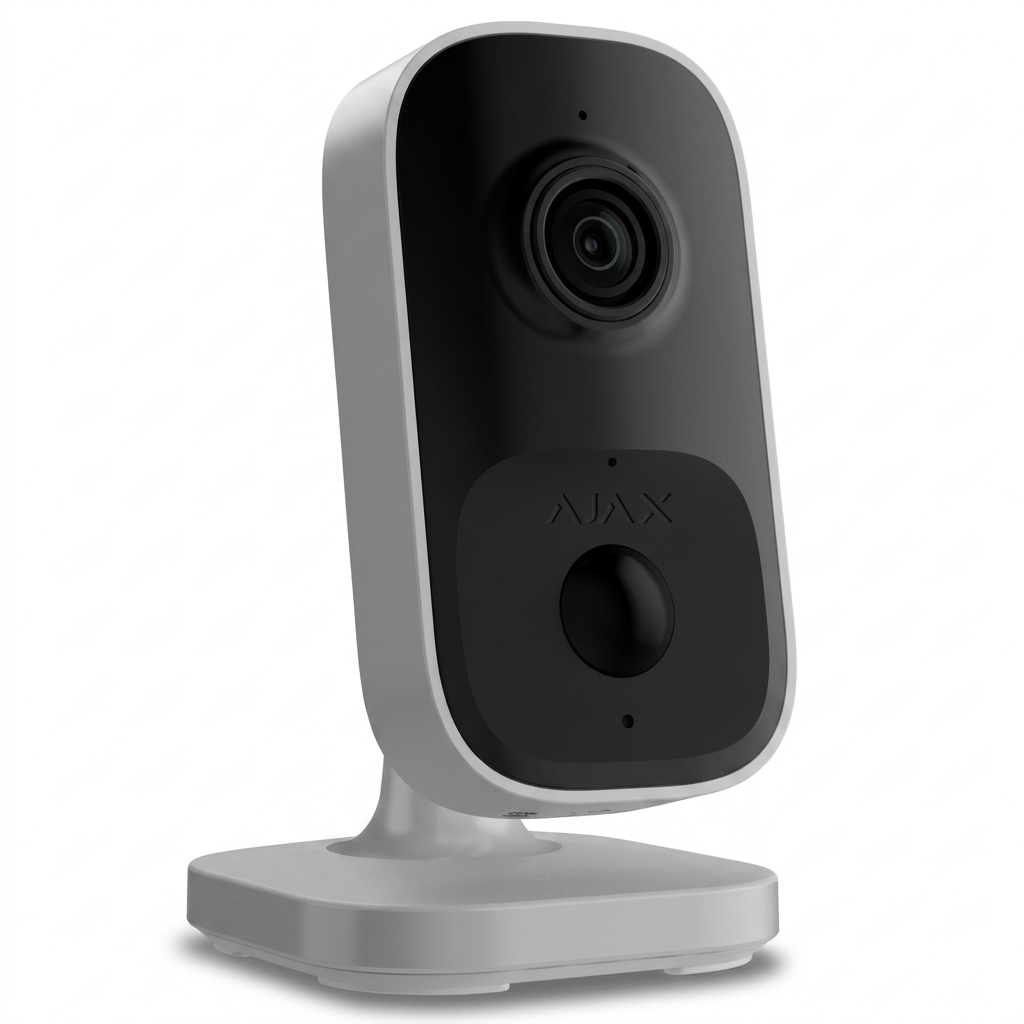 Caméra IP intérieure, résolution 4MP, vision nocturne, blanc
