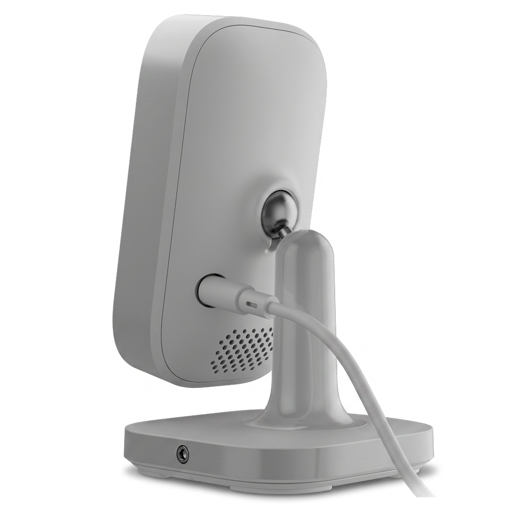 Caméra IP intérieure, résolution 4MP, vision nocturne, blanc