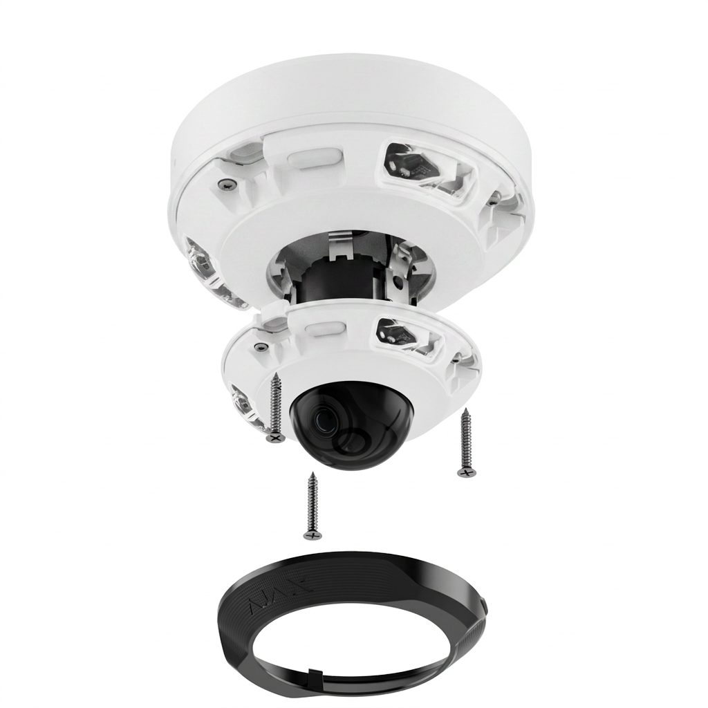 Caméra IP dôme, intérieur-extérieur, résolution 5MP, Ajax