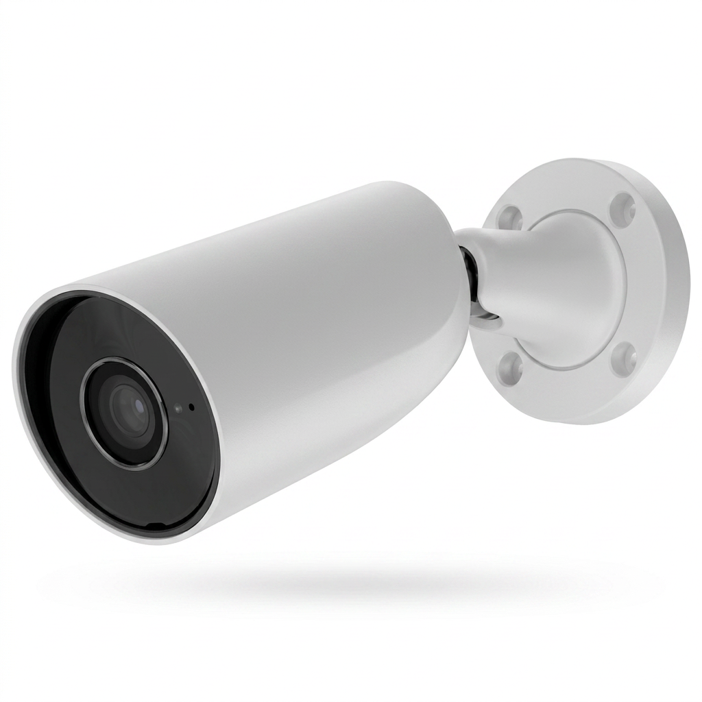 Caméra IP extérieur, type bullet, 8 MP, optique 4.0 mm, blanc