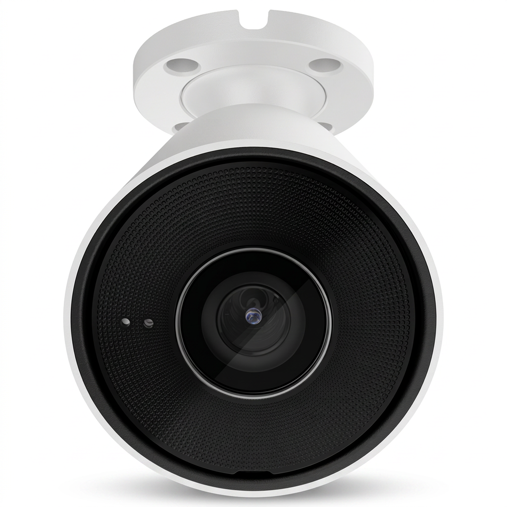 Caméra IP extérieur, type bullet, 8 MP, optique 4.0 mm, blanc