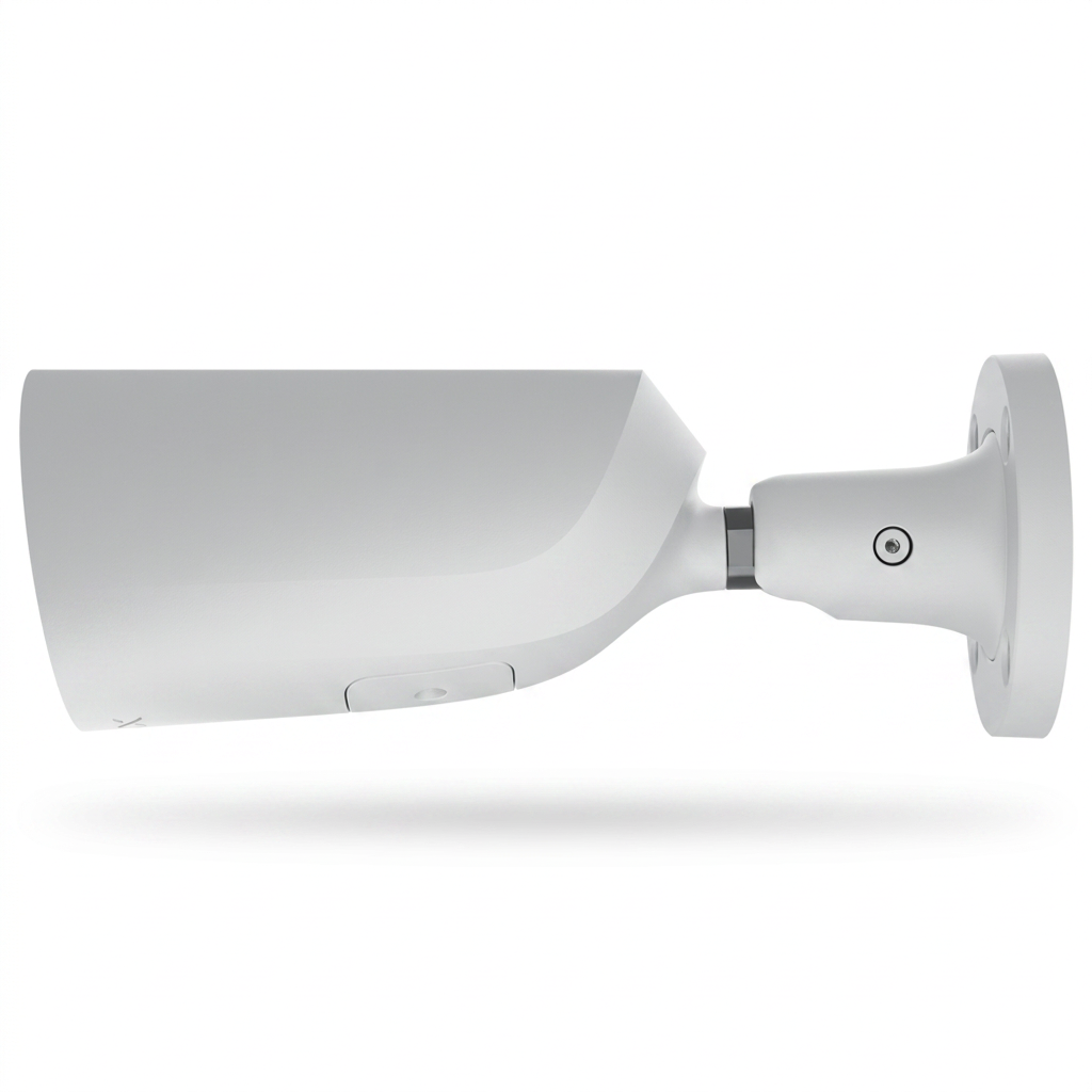 Caméra IP extérieur, type bullet, 8 MP, optique 4.0 mm, blanc