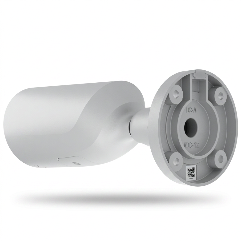 Caméra IP extérieur, type bullet, 8 MP, optique 4.0 mm, blanc