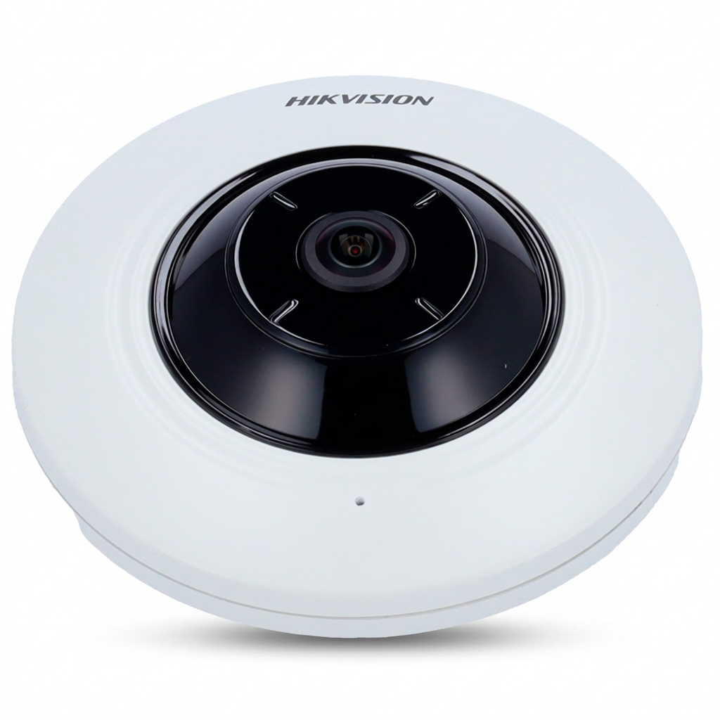 Caméra dôme IP, intérieur, 5 MP, vision panoramique 360°, audio