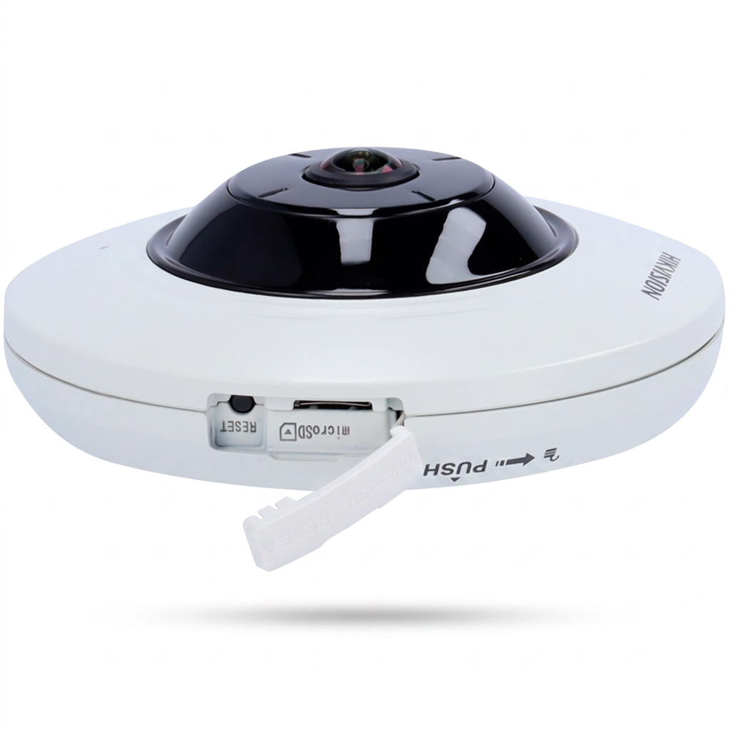 Caméra dôme IP, intérieur, 5 MP, vision panoramique 360°, audio