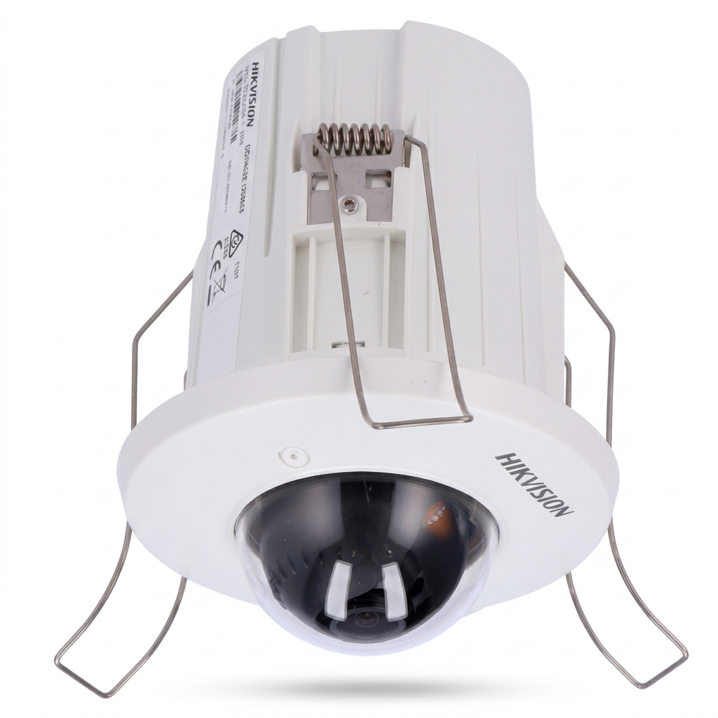 Caméra IP dôme encastrable, intérieur, 4MP, focale 2.8mm, audio