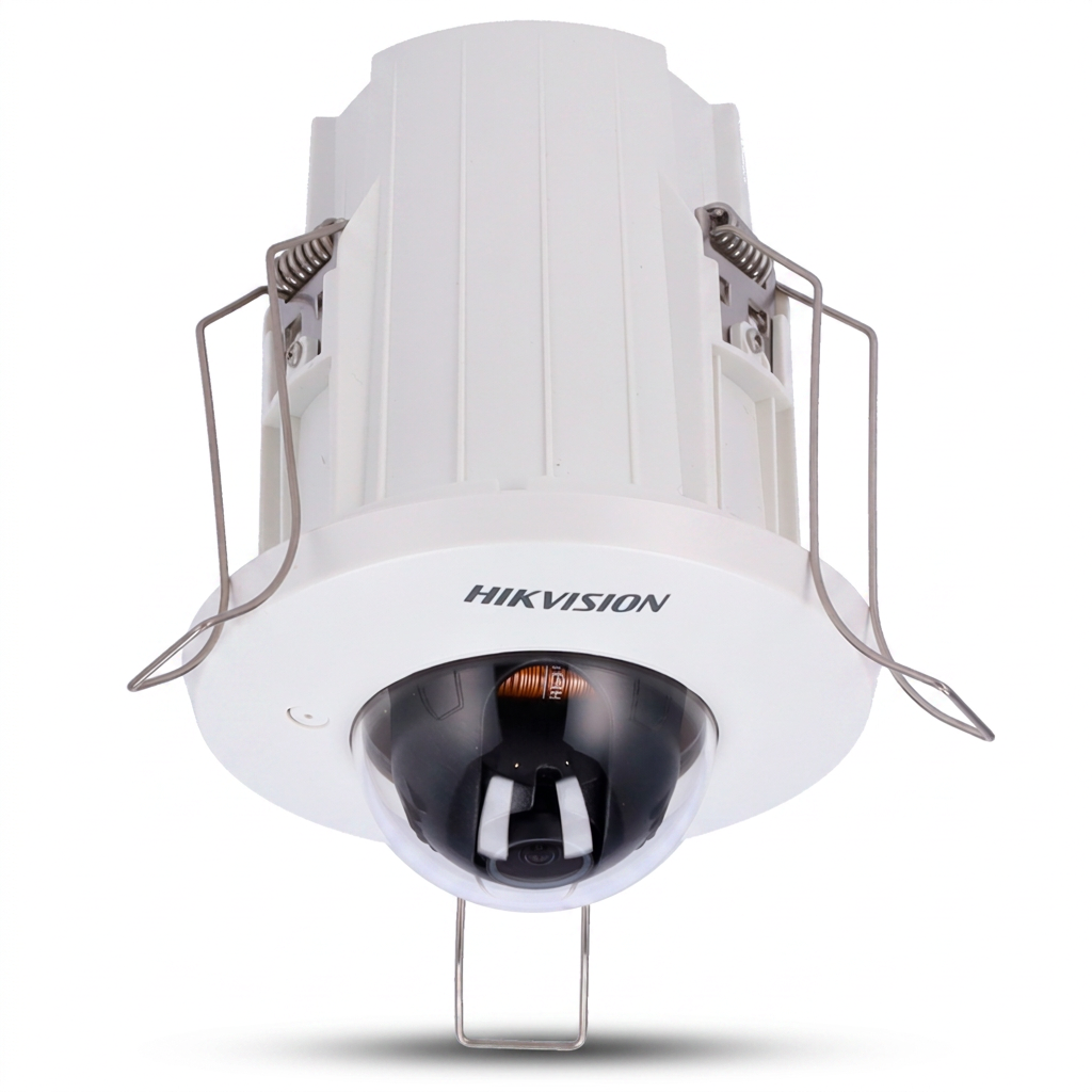 Caméra IP dôme encastrable, intérieur, 4MP, focale 2.8mm, audio