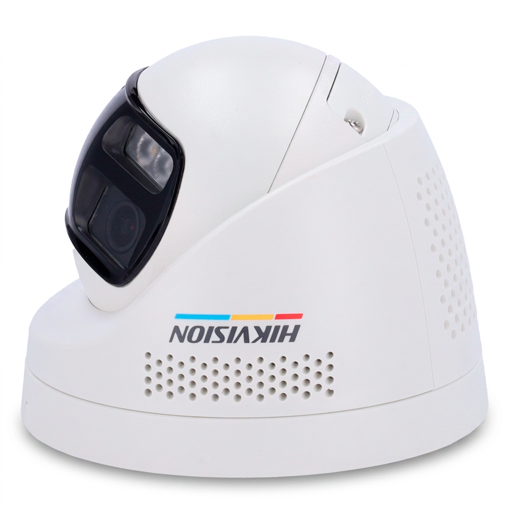 Caméra turret IP, intérieur-extérieur, 6MP, hybride infrarouge et LED