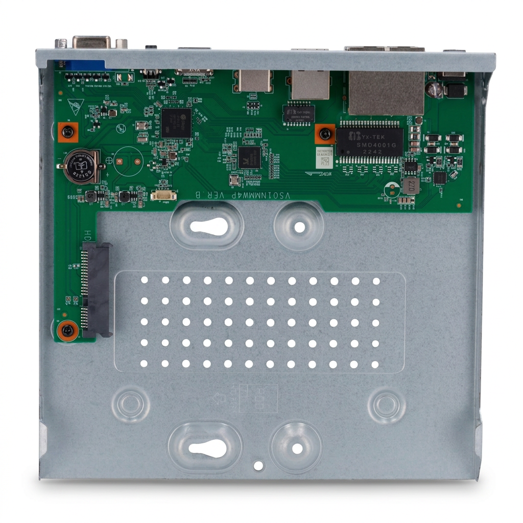 Enregistreur NVR IP, 4 canaux, PoE 4 ports, résolution 4K