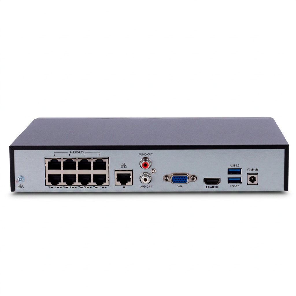 Enregistreur NVR 8 Canaux avec Ports PoE et Intelligence Artificielle