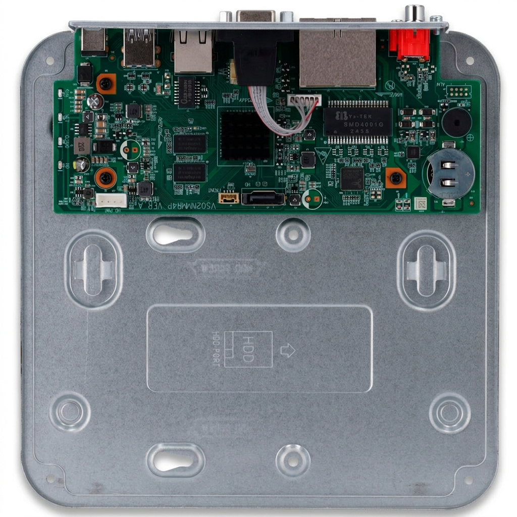 Enregistreur NVR IP 4 canaux, 4K, 4 ports PoE, détection intelligente