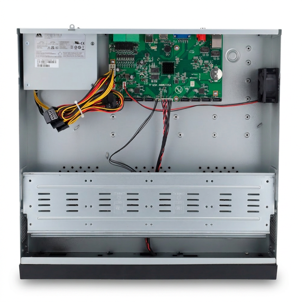 Enregistreur NVR IP, 32 canaux, 8 baies HDD, compatible 4K, PoE