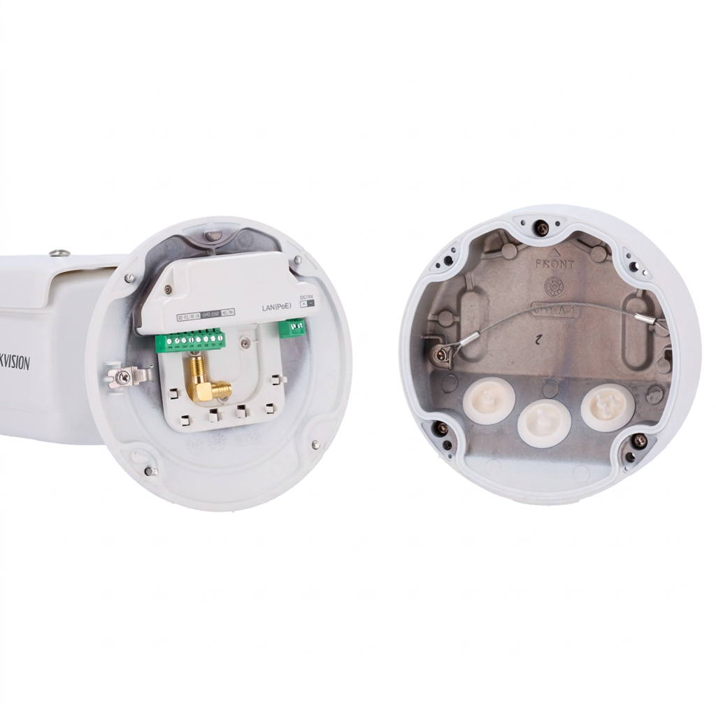 Caméra IP bullet extérieur, 4MP, focale motorisée 2.8-12mm, LPR