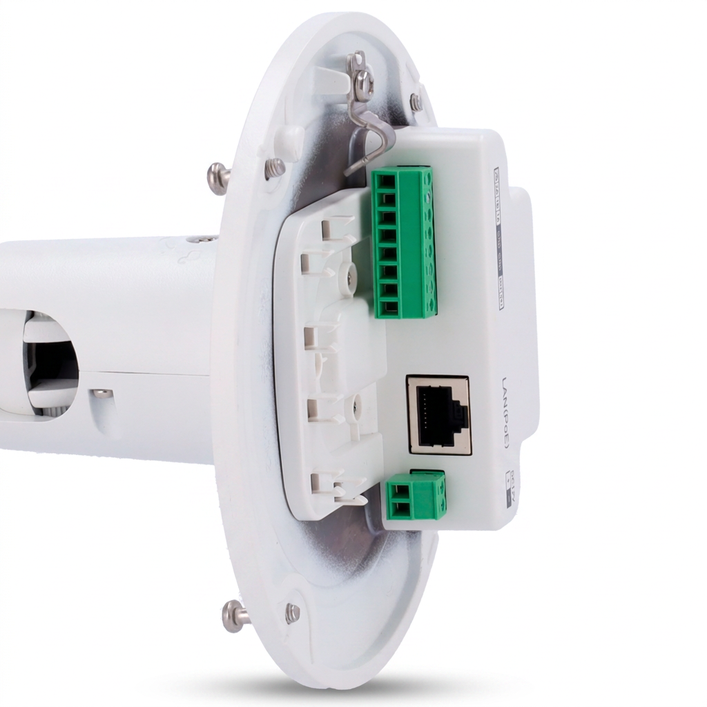 Caméra IP bullet extérieur, 4MP, focale motorisée 2.8-12mm, LPR