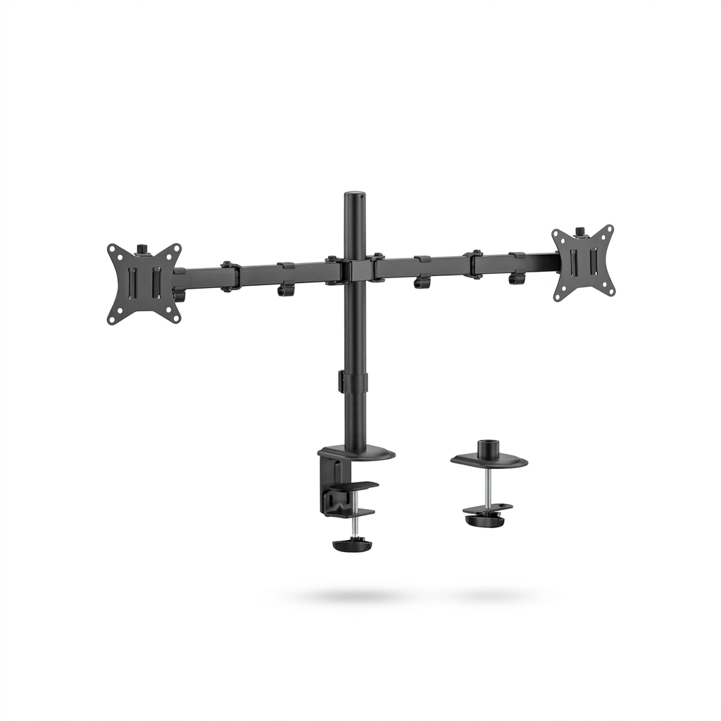 Support de moniteur, bureau, double écran, ergonomique