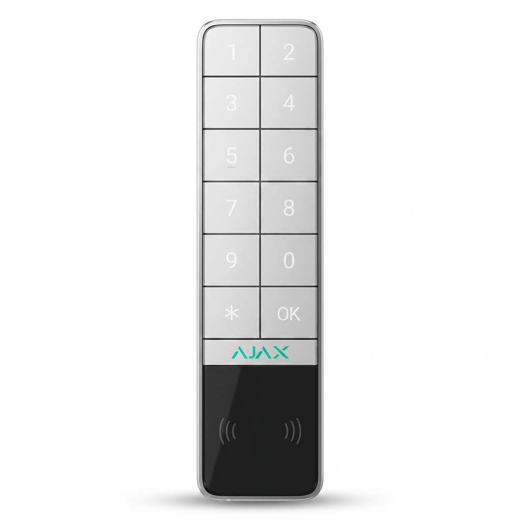 Clavier sans fil extérieur, Ajax Jeweller, IP66, IK08, blanc