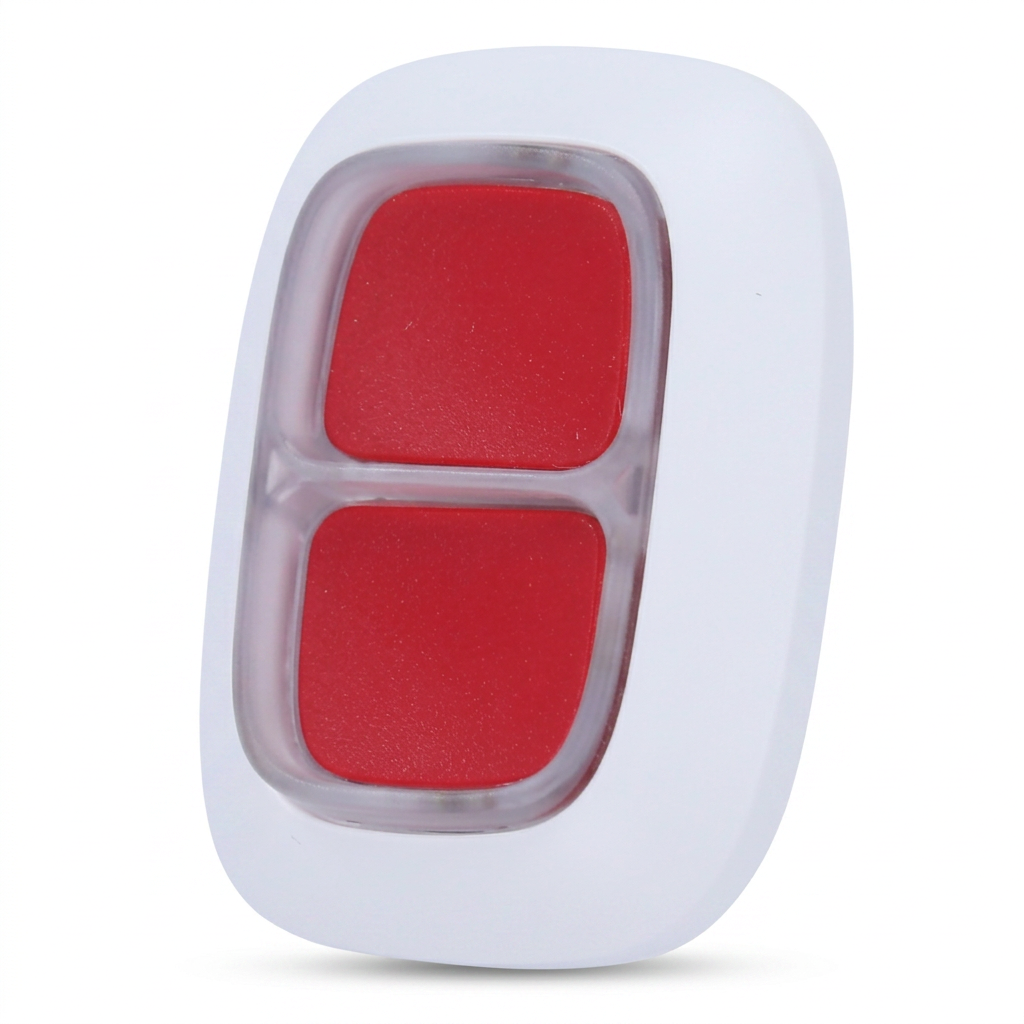 Bouton de Panique Sans Fil Ajax DoubleButton Blanc