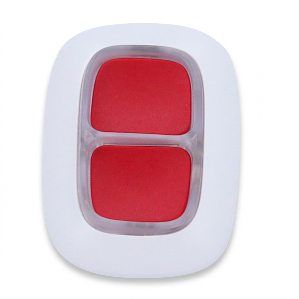 Bouton de Panique Sans Fil Ajax DoubleButton Blanc