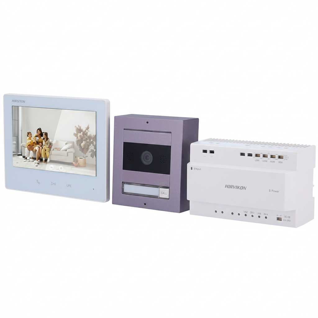 Kit Vidéo Interphone 2 Fils HD Hikvision avec Écran WiFi 7"