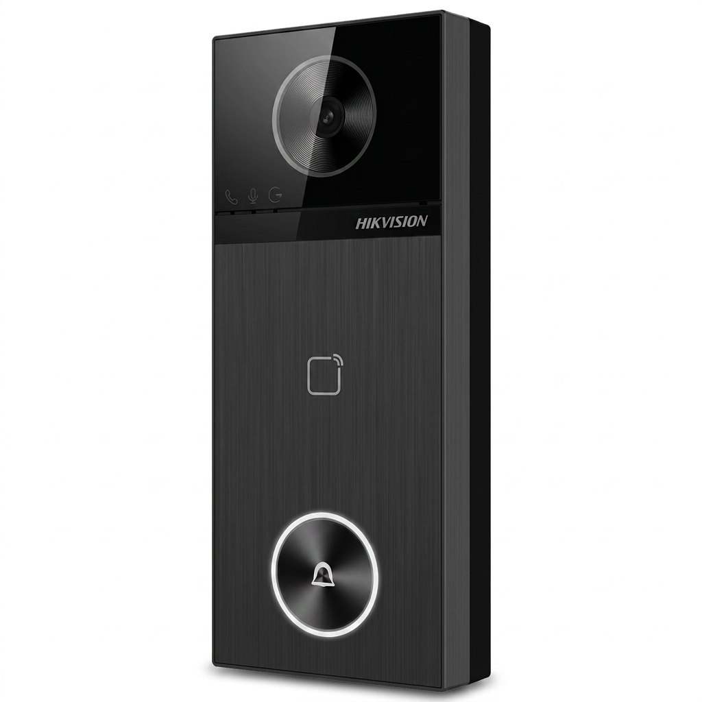 Portier vidéo IP, extérieur, 4 MP, WiFi, PoE, lecteur MF