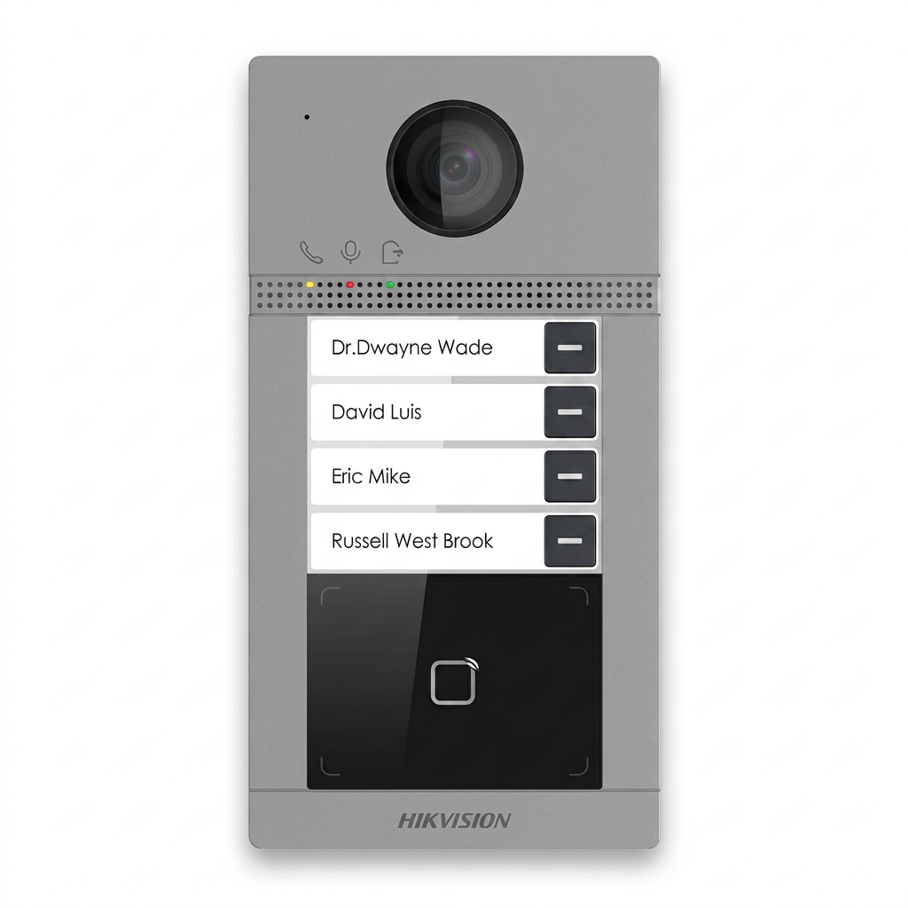 Platine de rue vidéo IP multi-boutons SafeStore