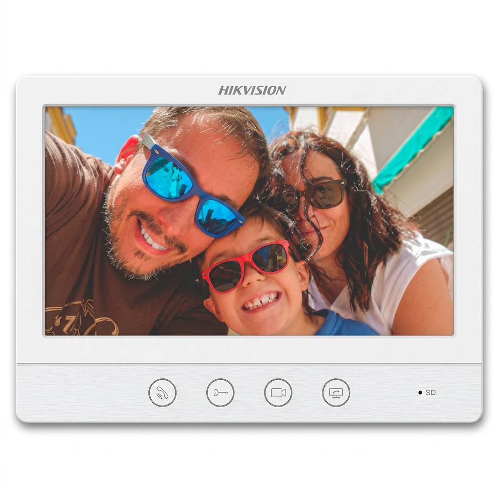 Moniteur de visiophone, intérieur, écran 7 pouces, technologie 4 fils