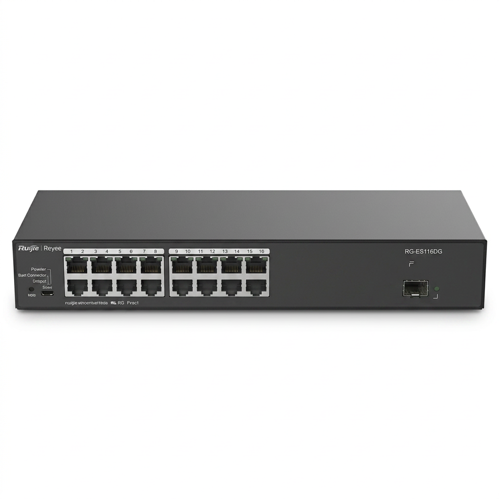 Switch PoE spécial vidéosurveillance, 16 ports PoE+ 160W, 2 Uplink