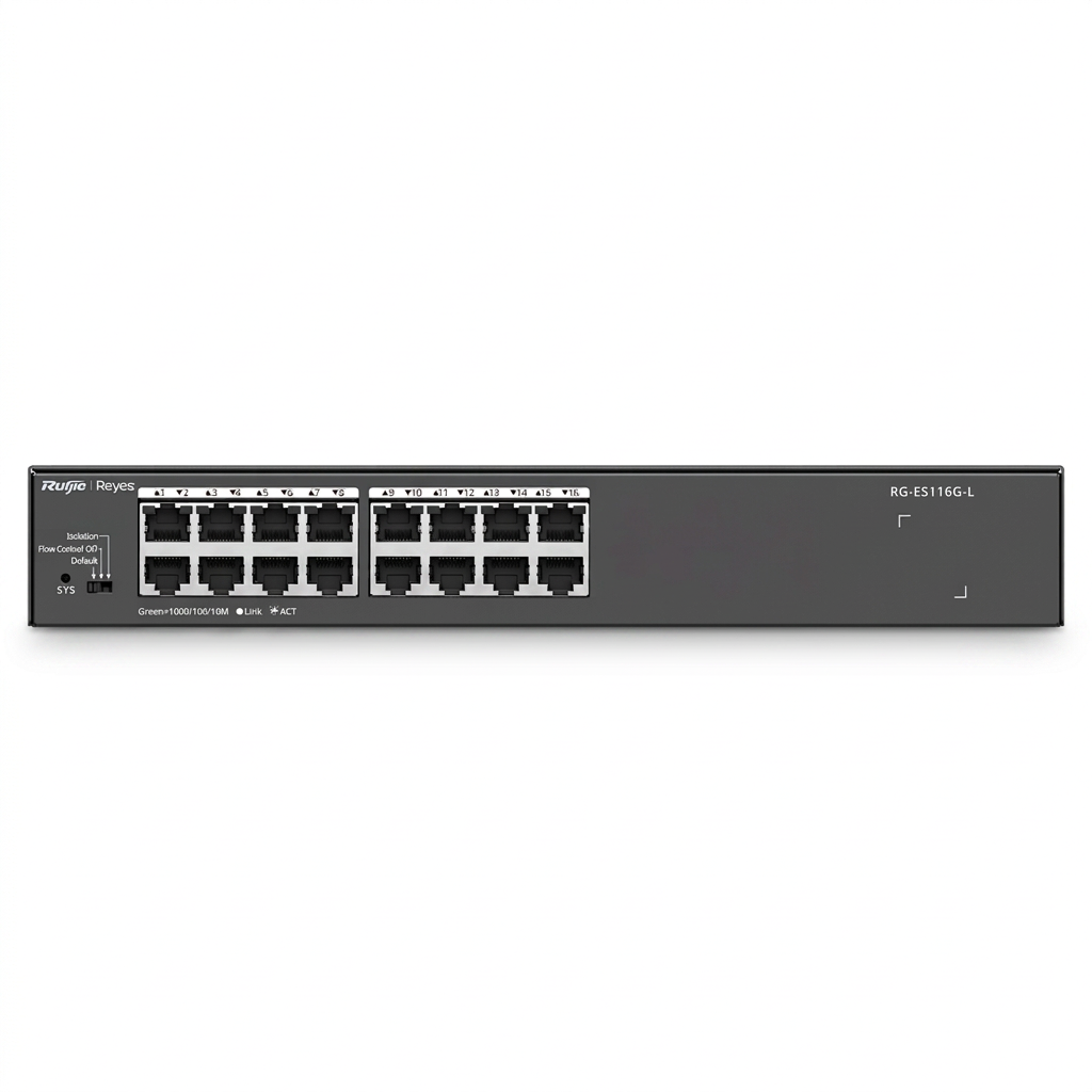 Switch PoE spécial vidéosurveillance, 16 ports PoE+ 160W, 2 Uplink
