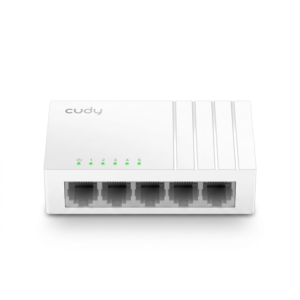 Commutateur 5 ports, intérieur, 10/100 Mbps, 1 Gbps, non gérable
