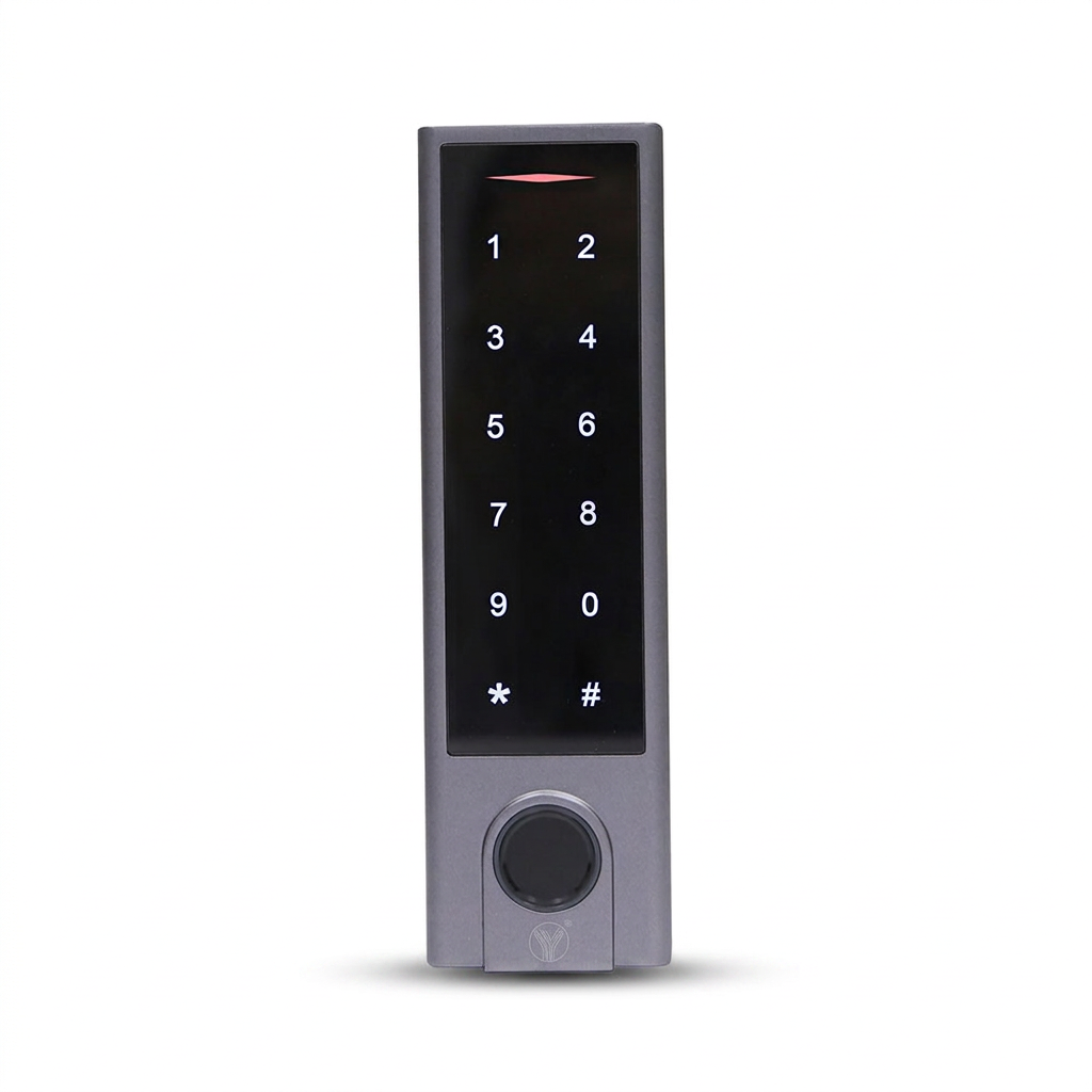 Lecteur contrôle d'accès extérieur RFID et biométrique, IP66, 1000 usagers
