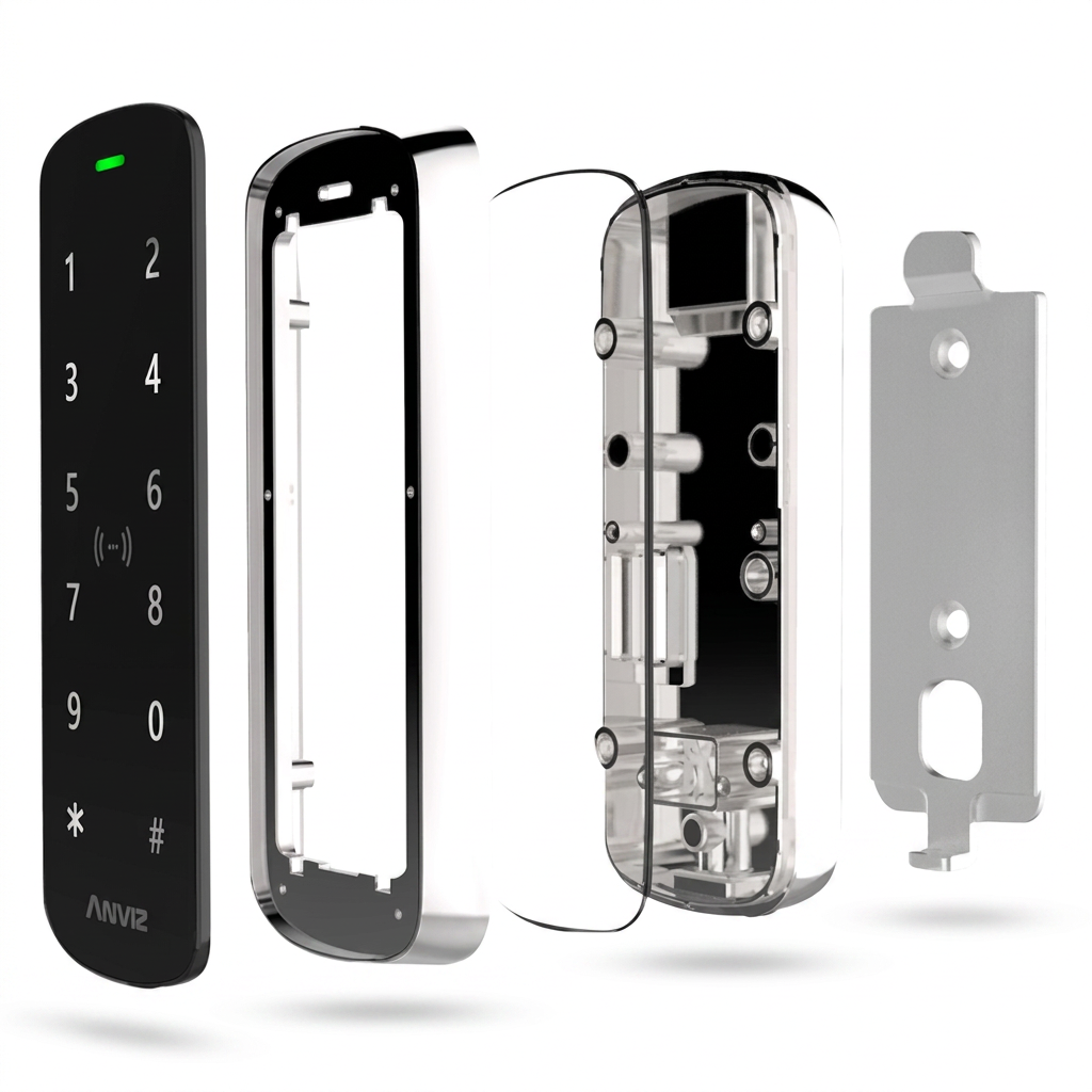 Clavier contrôle d'accès extérieur WiFi Bluetooth Mifare, 10000 usagers