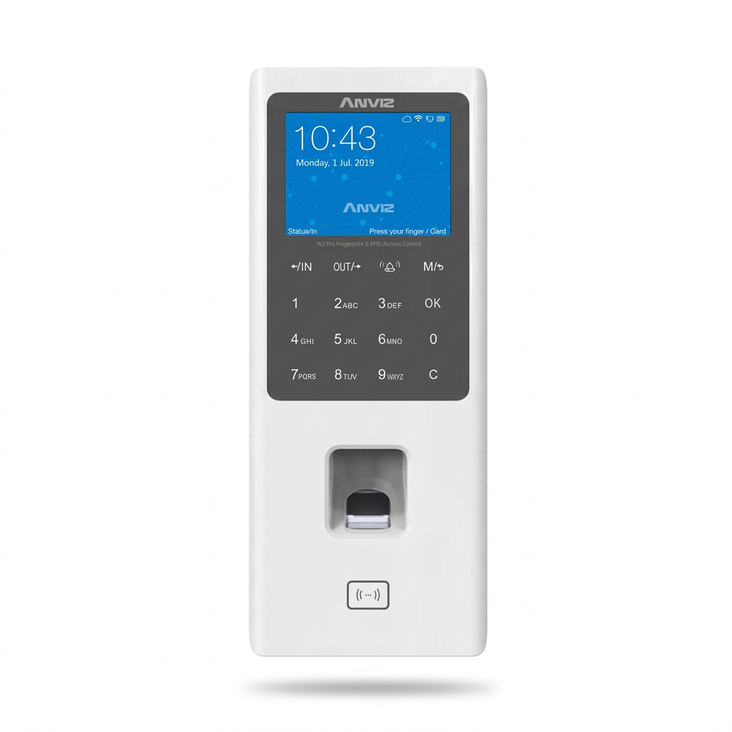 Lecteur biométrique W2 Pro avec écran couleur et lecteur RFID