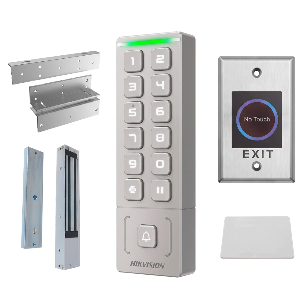 Kit contrôle d'accès autonome, intérieur, badge EM et PIN, 272 kg