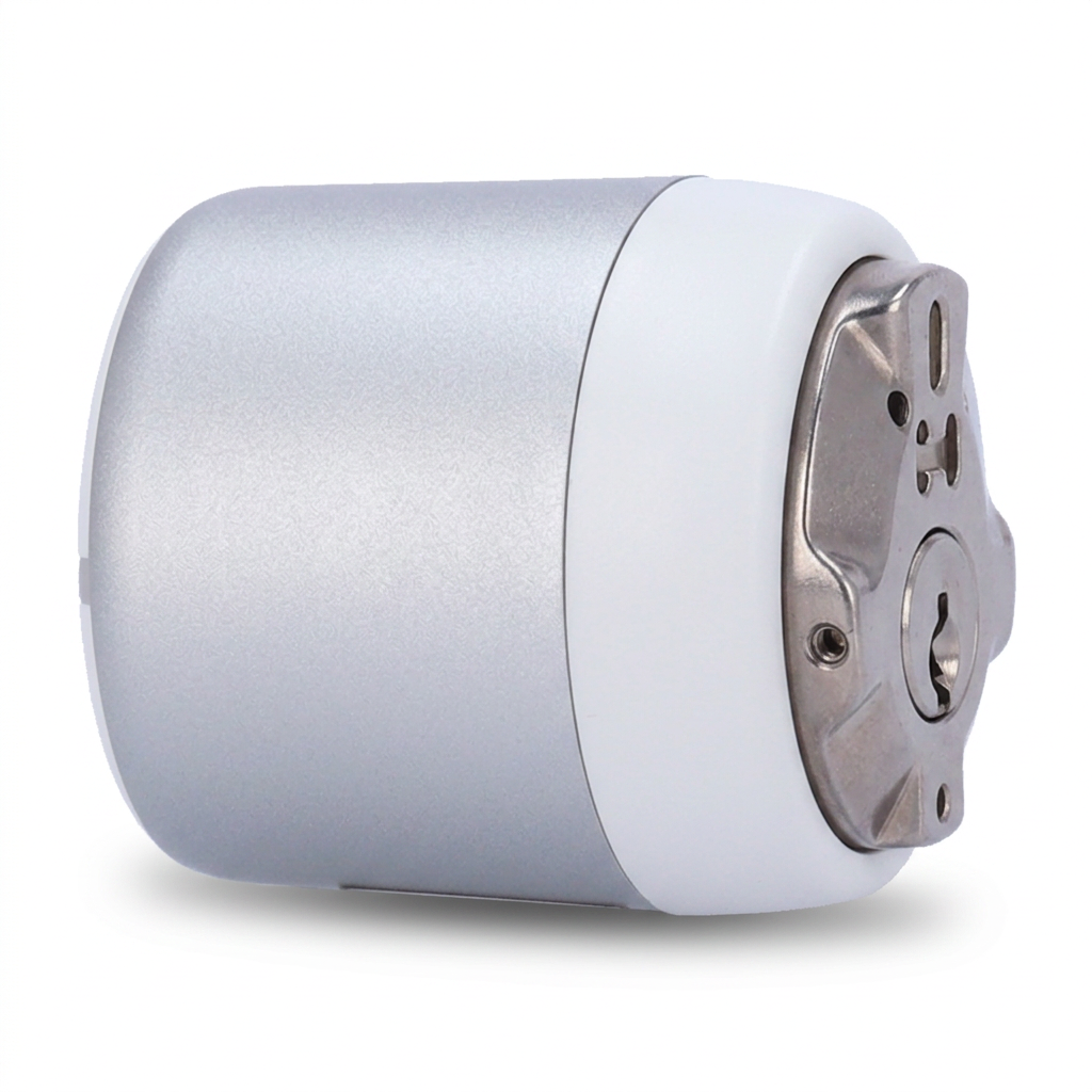Serrure intelligente, intérieur, Bluetooth, cylindre européen, argent