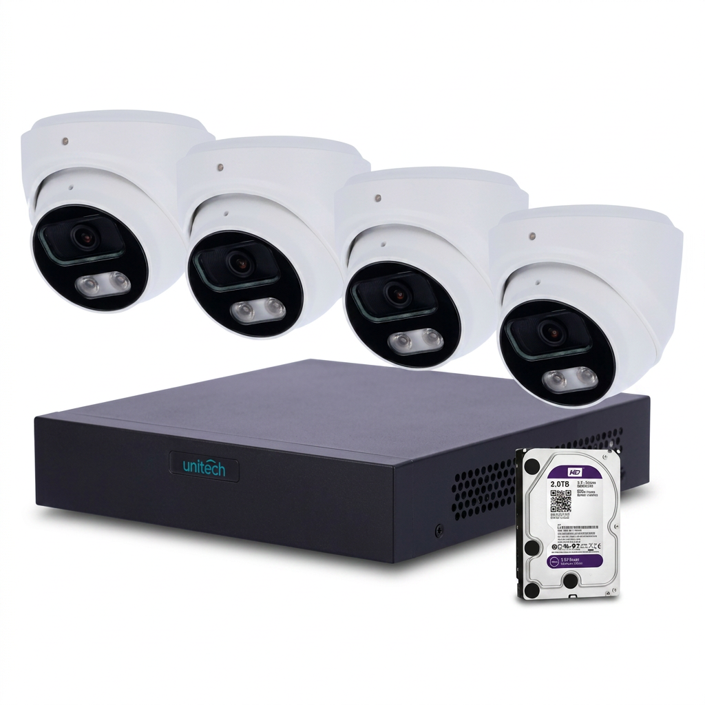 Kit de Vidéosurveillance IP Uniview avec NVR et Caméras